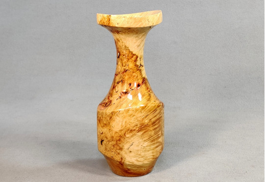 Handmade Wooden Vase / Maple Burl Wood